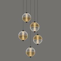 Подвесной светильник Delight Collection Подвесной светильник MD24022079-5A black/amber арт. MD24022079-5A black/amber
