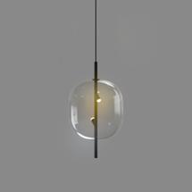 Подвесной светильник Delight Collection Подвесной светильник 10018P/1 black/clear арт. 10018P/1 black/clear