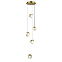 Подвесной светильник Delight Collection Подвесной светильник MD24001033-5A gold/clear арт. MD24001033-5A gold/clear