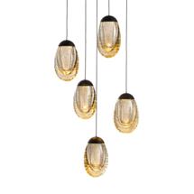 Подвесной светильник Delight Collection Подвесной светильник MD25090022-5A matt black/champagne арт. MD25090022-5A matt black/champagne