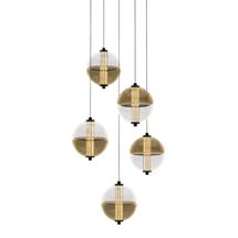 Подвесной светильник Delight Collection Подвесной светильник MD24022079-5A black/amber арт. MD24022079-5A black/amber