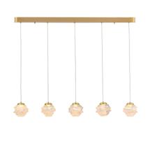 Подвесной светильник Delight Collection Подвесной светильник MD25030003-5B gold/clear арт. MD25030003-5B gold/clear