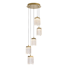 Подвесной светильник Delight Collection Подвесной светильник MD25020403-5A2 Satin gold, LED/25.4W, 3000K dimmable арт. MD25020403-5A2 satin gold