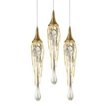 Подвесной светильник Delight Collection Подвесной светильник Goddess Tears 3R gold арт. P68009L-3/R gold