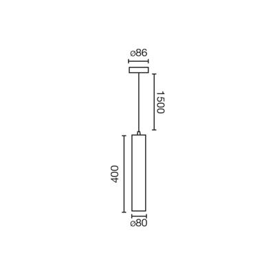 Подвесной светильник Faro Подвес Fost черный Ø80 28W 23° 3000K CRI90 арт. 131425