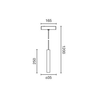 Подвесной светильник Faro Подвесной светильник Neso Top 2700K 20° белый CASAMBI арт. 162269