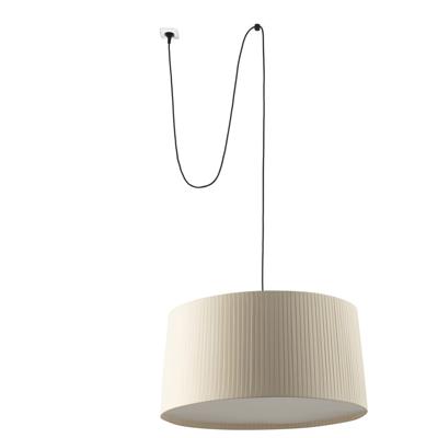 Подвесной светильник Faro SAMBA 700 Подвесной светильник с вилкой черный с бежевым абажуром арт. 220945