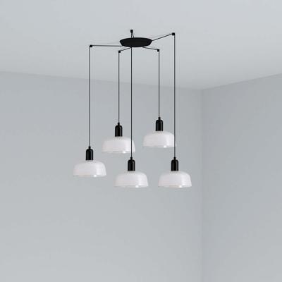 Подвесной светильник Faro Подвесной светильник TATAWIN с абажуром белый металл 5xE27 арт. 219501