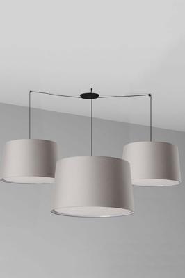 Подвесной светильник Faro WINDSOR Подвесной светильник черный с серыми абажурами 9xE27 арт. 220947