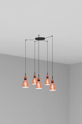Подвесной светильник Faro Люстра Retro 5L медная арт. 107714