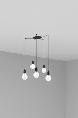 Подвесной светильник Faro Люстра Art 5L черная арт. 107782