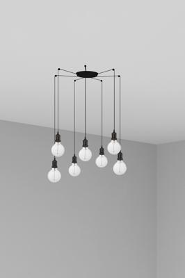 Подвесной светильник Faro Люстра Art 7L черная арт. 107799