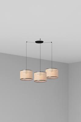 Подвесной светильник Faro Подвесной светильник Mambo черный/ротанг ø32 3L арт. 113696