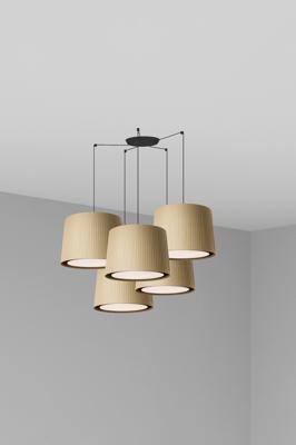 Подвесной светильник Faro Подвесной светильник Samba черный/зеленый 5L арт. 115842