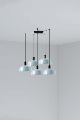 Подвесной светильник Faro Подвесной светильник TATAWIN сине-серый 5xE27 арт. 219543