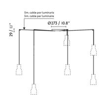 Подвесной светильник Faro Розовая подвесная лампа Venice 1x E27 5L арт. 163895