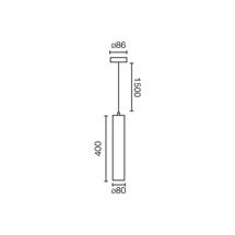 Подвесной светильник Faro Подвес Fost черный Ø80 28W 23° 3000K CRI90 арт. 131425