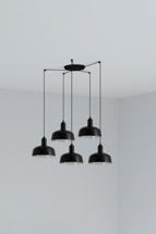 Подвесной светильник Faro Черный подвесной светильник Tatawin S 5L арт. 152533