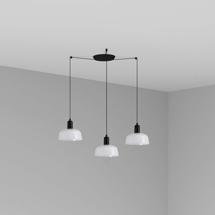 Подвесной светильник Faro Подвесной светильник TATAWIN с абажуром белый металл 3xE27 арт. 219499