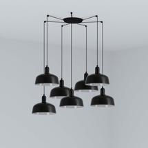 Подвесной светильник Faro Подвесной светильник TATAWIN черный 7xE27 арт. 219539