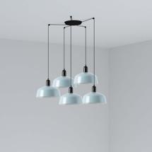 Подвесной светильник Faro Подвесной светильник TATAWIN сине-серый 5xE27 арт. 219543