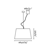 Подвесной светильник Faro Подвесной светильник WINDSOR COLGANTE DESPLAZADO черный/серый абажур 3x арт. 219421