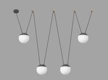 Подвесной светильник Faro MINE SPACE Подвесной светильник серый 4 L арт. 134014