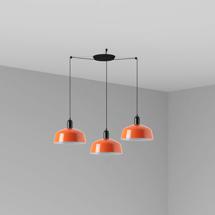 Подвесной светильник Faro Подвесной светильник TATAWIN красно-оранжевый 3xE27 арт. 219547