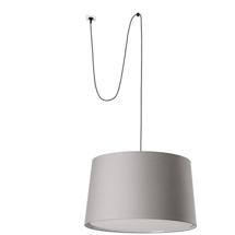 Подвесной светильник Faro WINDSOR Подвесной светильник с вилкой черный с серым абажуром 3x27 арт. 220941