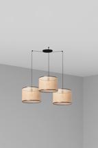 Подвесной светильник Faro Подвесной светильник Mambo черный/ротанг ø450 3L арт. 114404