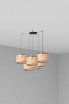 Подвесной светильник Faro Подвесной светильник Mambo черный/из ротанга ø320 5L арт. 113665