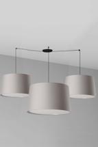 Подвесной светильник Faro WINDSOR Подвесной светильник черный с серыми абажурами 9xE27 арт. 220947