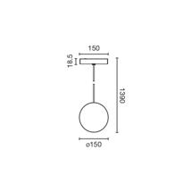 Подвесной светильник Faro Подвеска для линейной системы NESO SLIM UNIK COLGANTE 3000K черный DALI арт. 189825