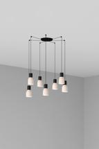 Подвесной светильник Faro Подвесной светильник Kombo бежевый Ø120 7L арт. 115302