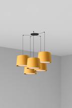 Подвесной светильник Faro Подвесной светильник Samba 5L черный/желтый арт. 115807