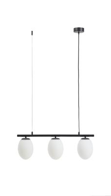 Подвесной светильник La Forma (ех Julia Grup) Подвесной светильник Brisia из черного металла с 3 стеклянными шарами Ø15 арт. 459033