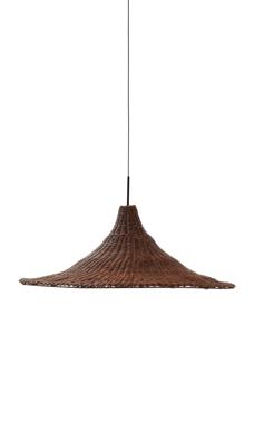 Подвесной светильник La Forma (ех Julia Grup) Bladia Абажур для подвесного светильника из ротанга с коричневой отделкой Ø90 см арт. 272972