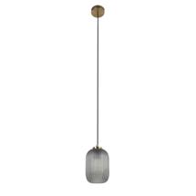Подвесной светильник La Forma (ех Julia Grup) Потолочный светильник из металла Hestia с отделкой из латуни и серого стекла арт. 109586