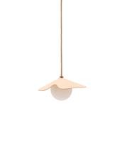 Подвесной светильник La Forma (ех Julia Grup) Потолочный светильник Wilara из дуба с шаром из белого матового стекла арт. 262139