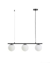 Подвесной светильник La Forma (ех Julia Grup) Подвесной светильник Brisia из черного металла с 3 стеклянными шарами Ø15 арт. 459033