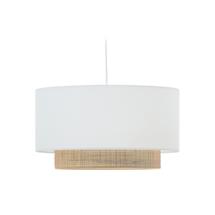 Подвесной светильник La Forma (ех Julia Grup) Erna Плафон из бамбука с натуральной белой отделкой Ø 60 см арт. 196101