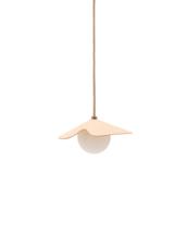 Подвесной светильник La Forma (ех Julia Grup) Потолочный светильник Wilara из дуба с шаром из белого матового стекла арт. 262139