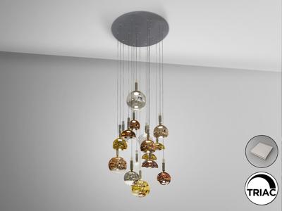 Подвесной светильник Schuller Люстра Charlize 16L разноцветная арт. 250769