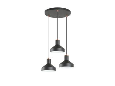 Подвесной светильник Schuller Irias Люстра 3L черный/медный D45 арт. 263276