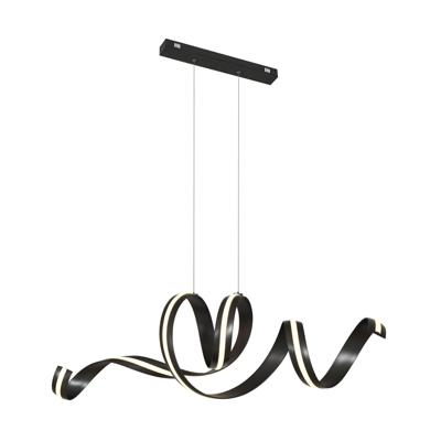 Подвесной светильник Schuller Amara Люстра горизонтальная черный матовый арт. 420349