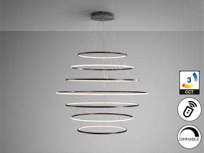 Подвесной светильник Schuller Odessa Люстра 7 арок D150 бронзовый арт. 465887