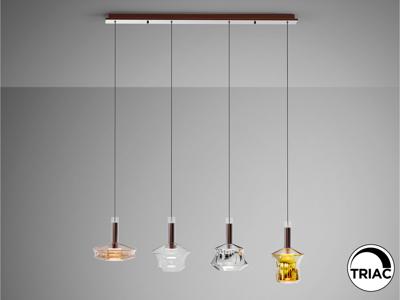 Подвесной светильник Schuller Люстра Scarlet 4L разноцветная арт. 263354