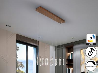 Подвесной светильник Schuller Lagrimas Люстра 12L розовое золото арт. 465829