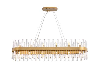 Подвесной светильник Schuller Grace Люстра 28L золотая овальная арт. 421191