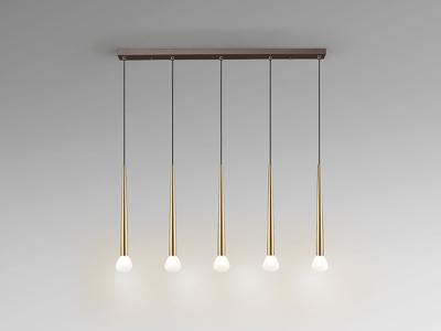 Подвесной светильник Schuller Komet Подвесной светильник 5L золотистый/кофейный арт. 505028